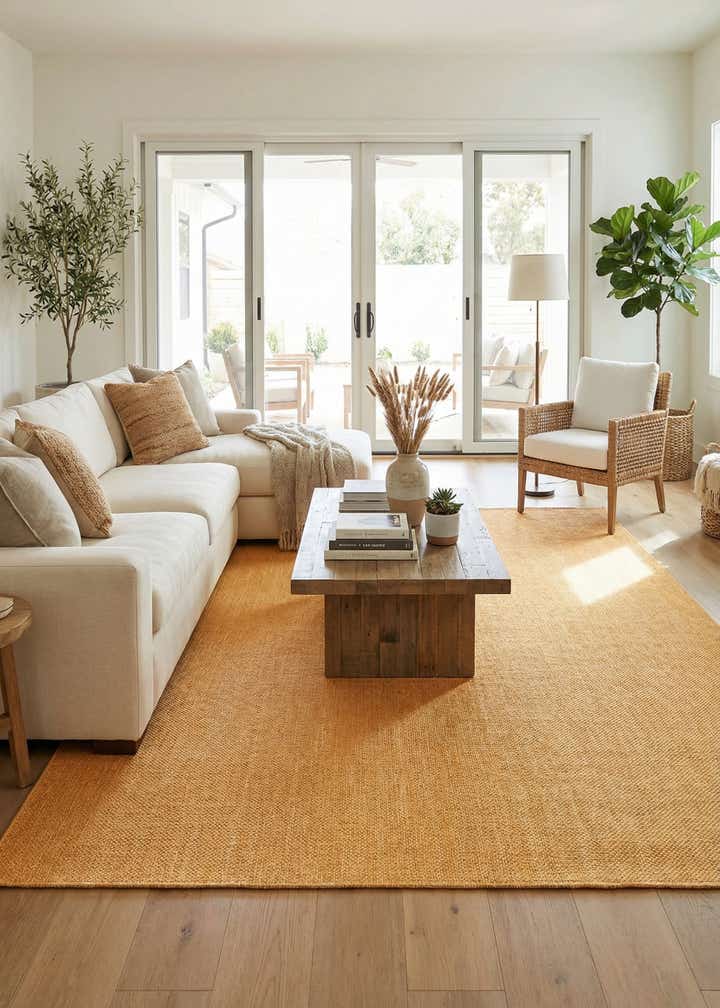 10' 8 x 10' 8 Easy-Clean Solid Indoor / Outdoor Square Rug