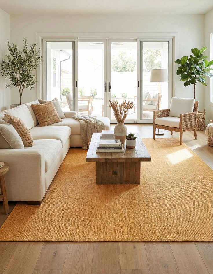 Detail image of 10' 8 x 10' 8  Washable Solid Indoor / Outdoor Square Rug