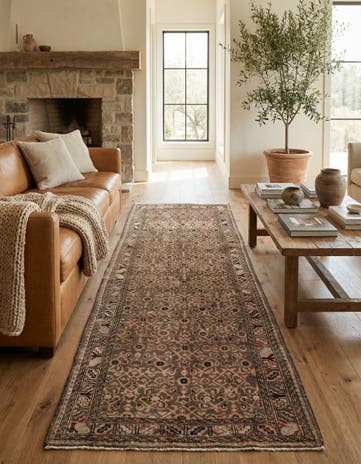 4' x 10' 7 Hand Knotted Ultra Vintage Persian Wool Runner Rug