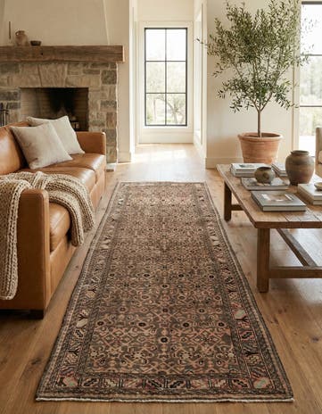 4' x 10' 7 Hand Knotted Ultra Vintage Persian Wool Runner Rug