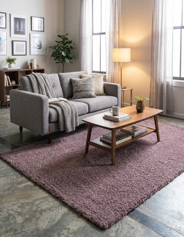 5' x 8' Solid Shag Rug