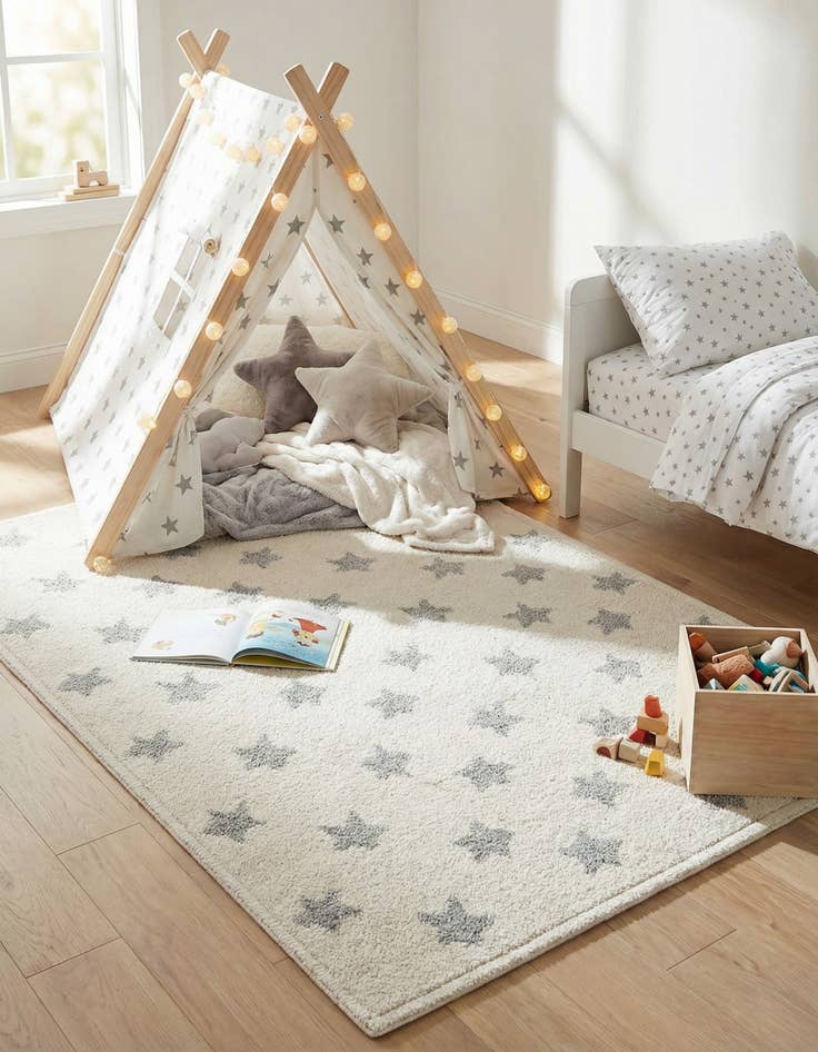 Detail image of 2' 2 x 3' Whimsy Kids Rug