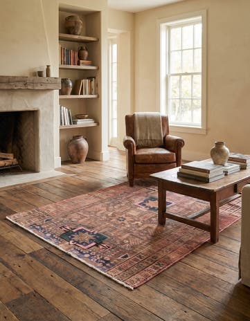 4' 1 x 5' 10 Hand Knotted Ultra Vintage Persian Wool Rug