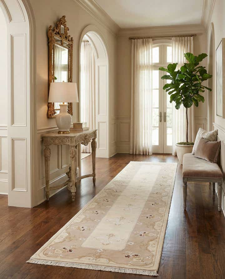 3' 1 x 13' Hand Knotted Darya Wool Runner Rug