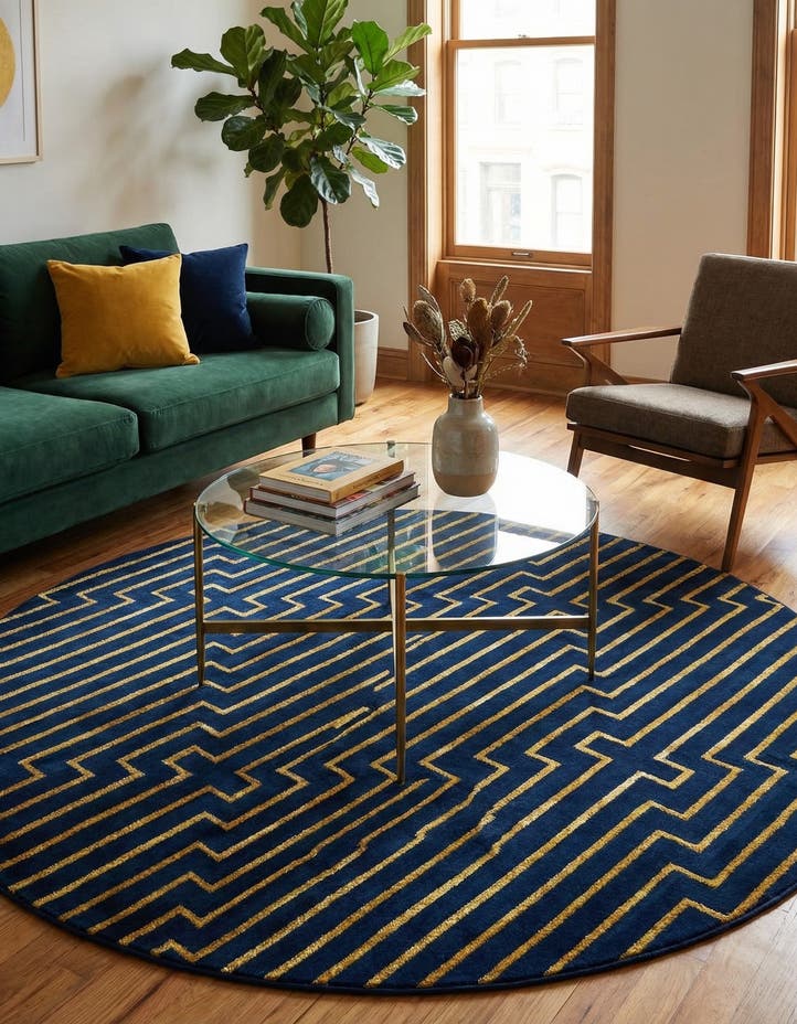 7' 10 x 7' 10 Vogue Geo Round Rug