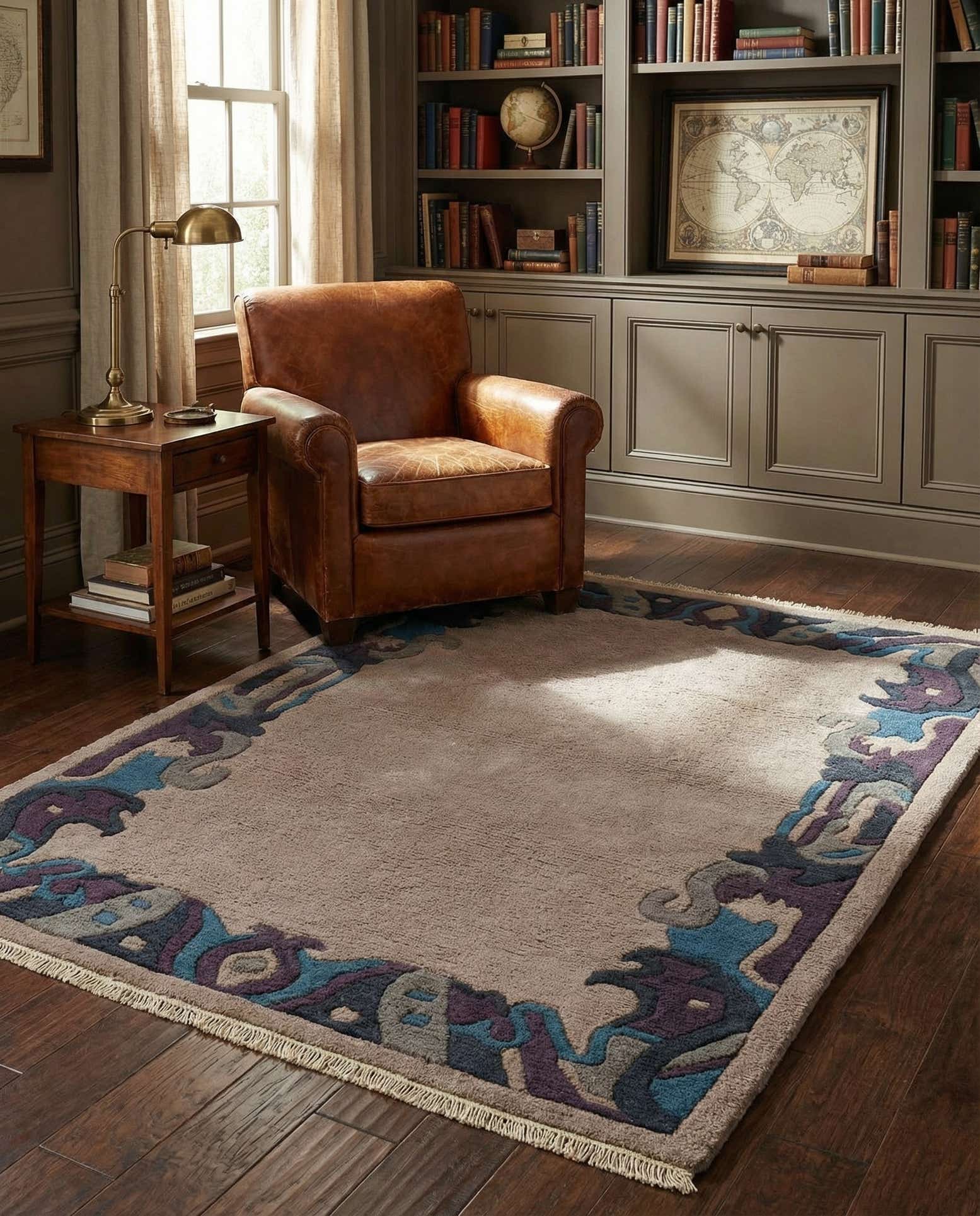 4' x 5' 10 Hand Knotted Nepal Wool Rug