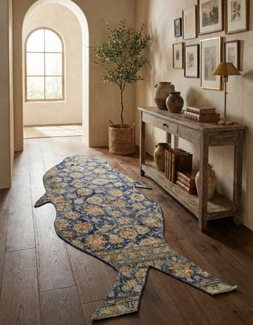 3' 2 x 7' 5 Hand Knotted Ultra Vintage Persian Wool Runner Rug