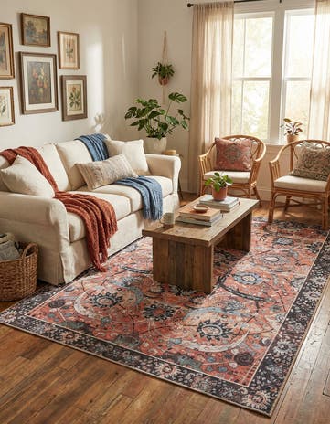 5' 1 x 8' Washable Timeless Rug