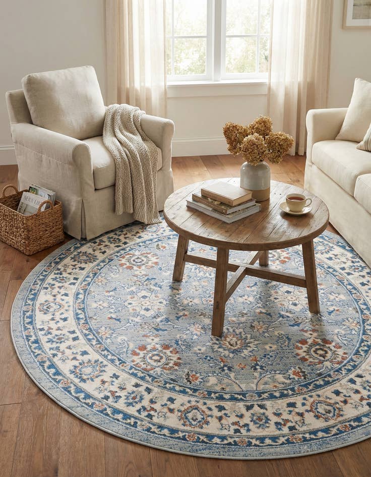 Detail image of  6' 1 x 6' 1 Charlotte Round Rug