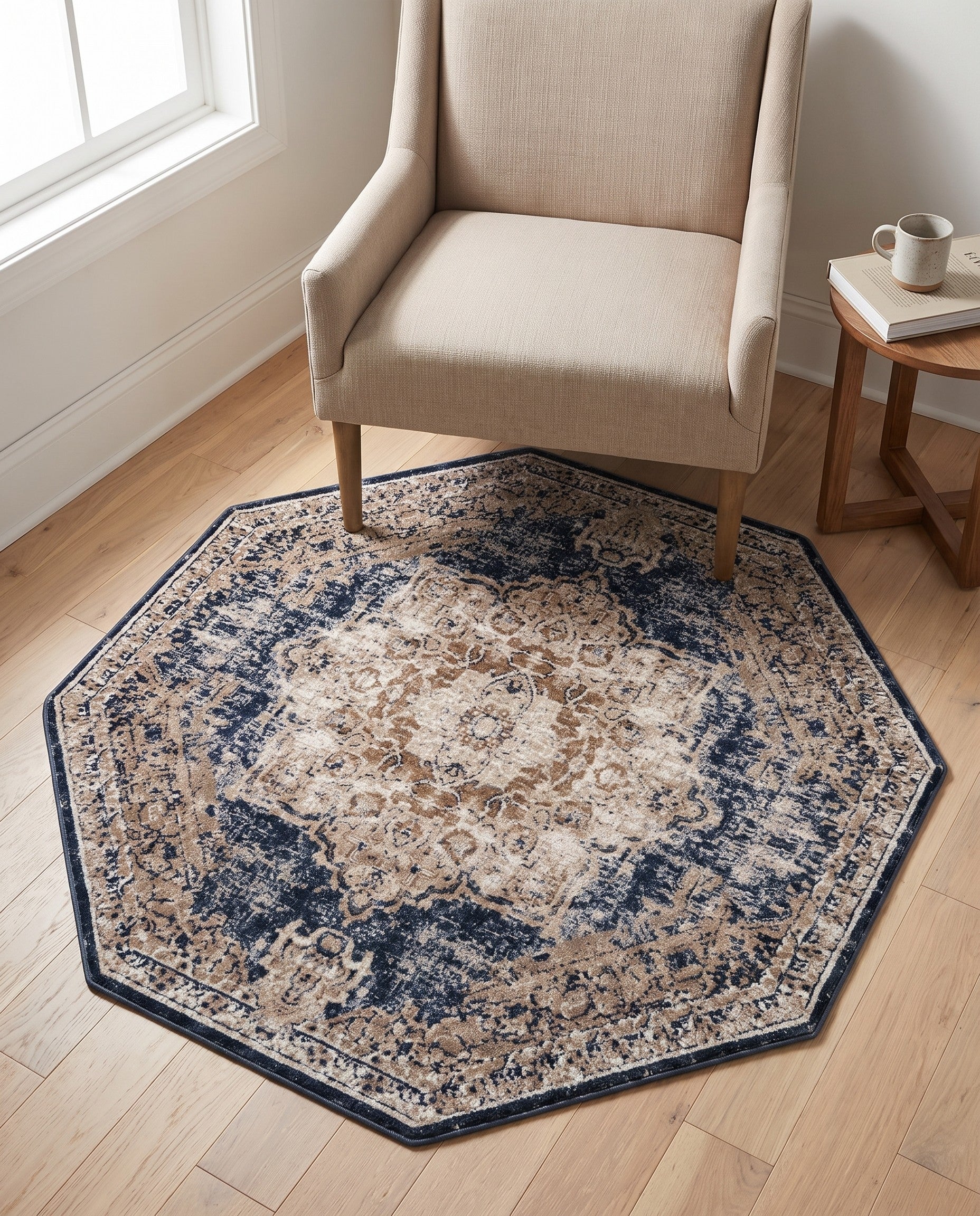 5' 3 x 5' 3 Villa Octagon Rug