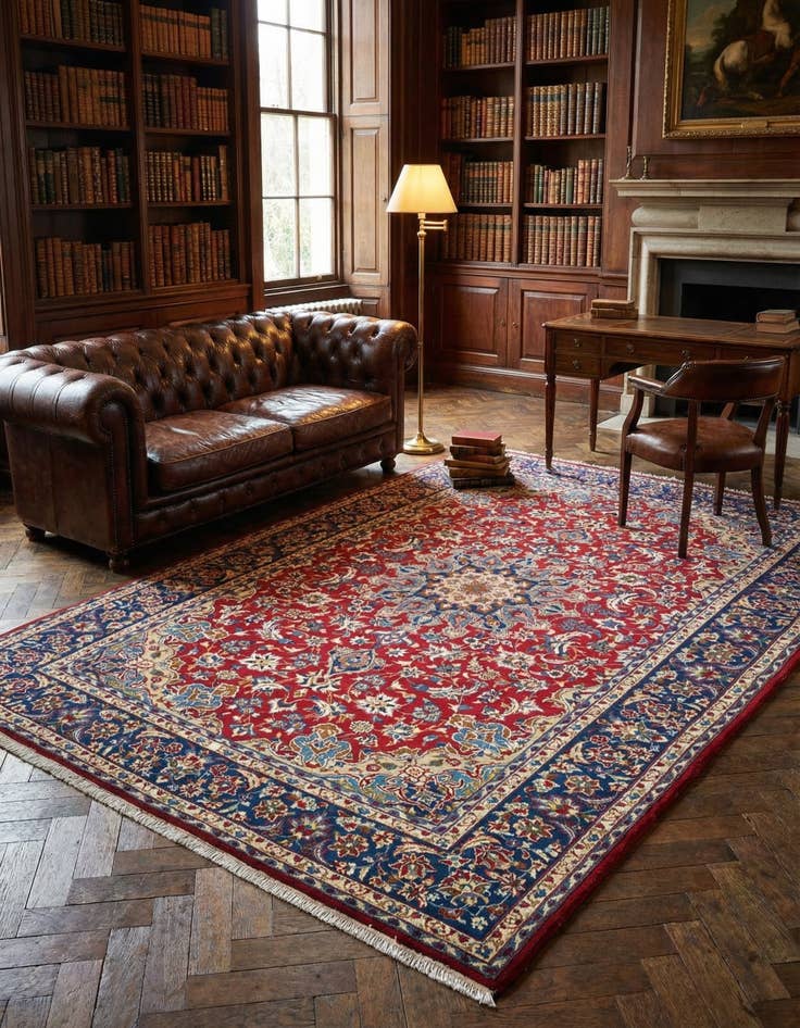 Detail image of 8' 1 x 11' 8 Najafabad Wool Rug