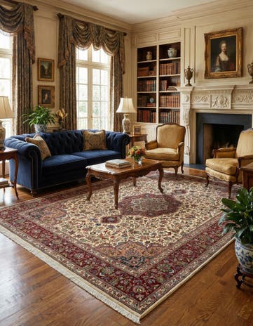 8' 1 x 11' 8 Tabriz Wool Rug