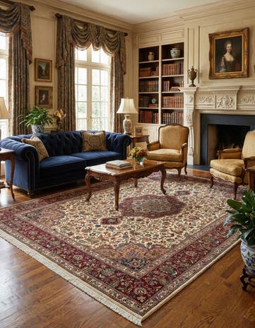 8' 1 x 11' 8 Tabriz Wool Rug