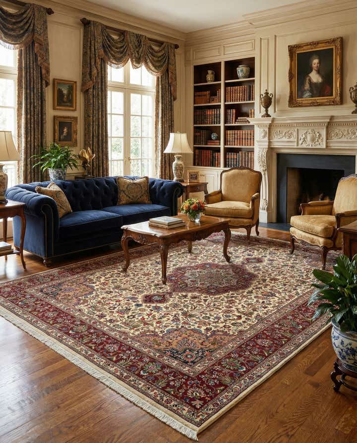 8' 1 x 11' 8 Tabriz Wool Rug