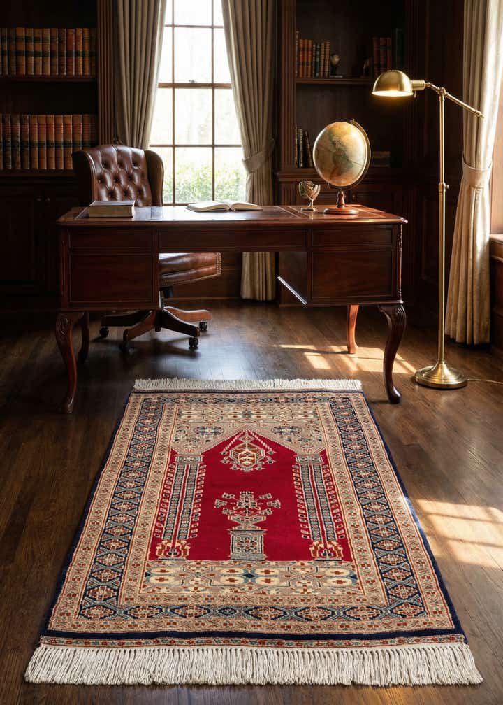 2' 9 x 4' 1 Hand Knotted Bokhara Oriental Wool Rug