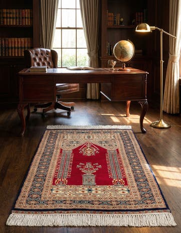 2' 9 x 4' 1 Hand Knotted Bokhara Oriental Wool Rug