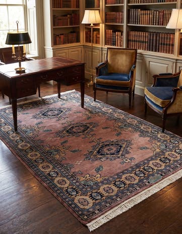 4' 5 x 6' 10 Hand Knotted Bokhara Oriental Rug