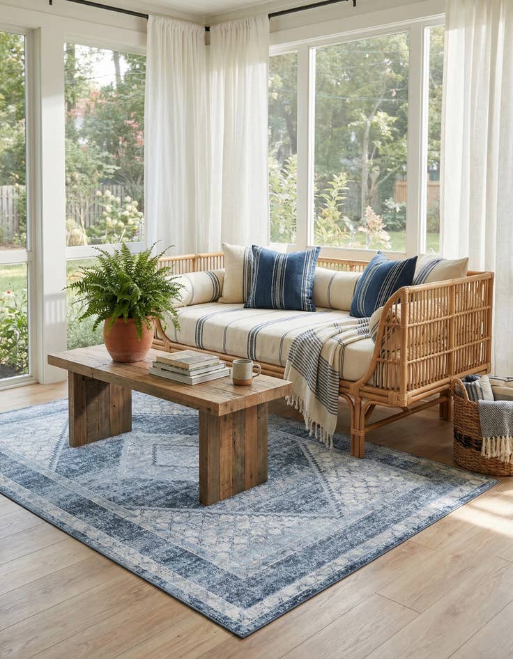 Detail image of 6' x 9' Kamala Washable Rug