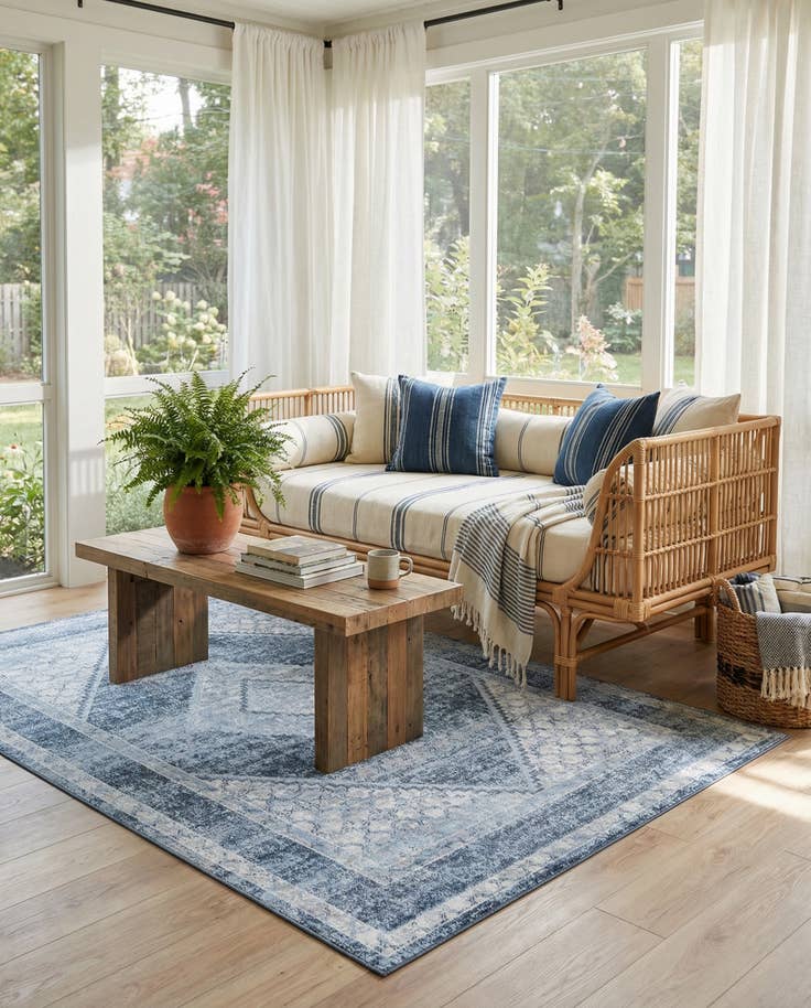 Detail image of 6' x 9' Kamala Washable Rug