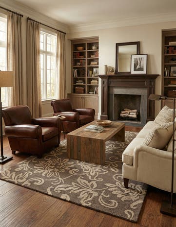 5' 1 x 8' 1 Agra Wool Rug