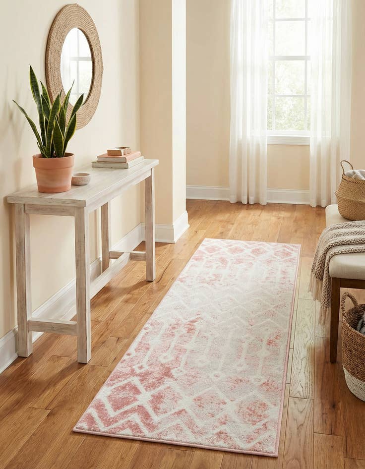 Detail image of 2' x 6' Bohemian Trellis Runner Rug