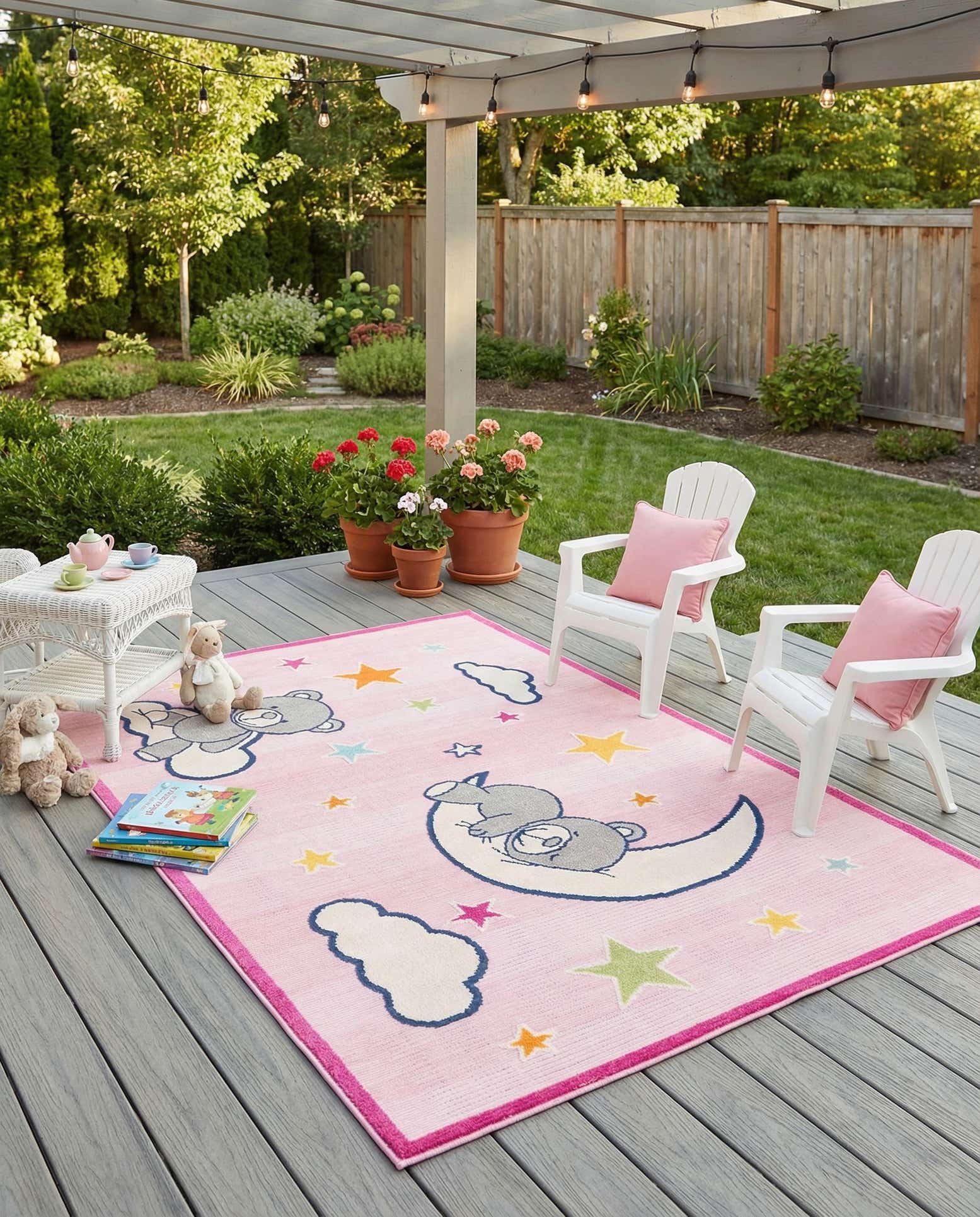 5' 3 x 7' 7 Easy-Clean Indoor / Outdoor Rug