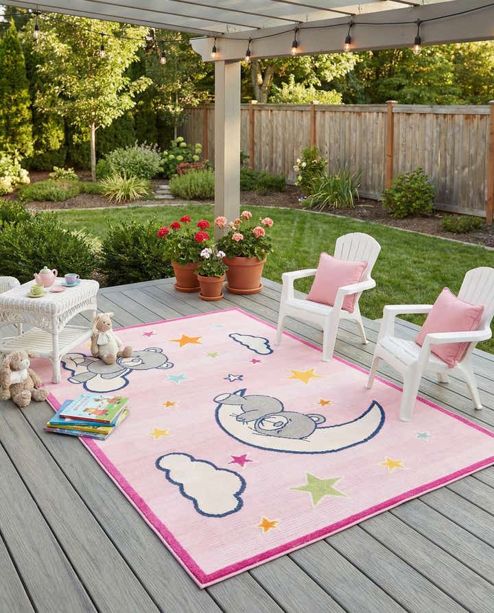 5' 3 x 7' 7 Easy-Clean Indoor / Outdoor Rug