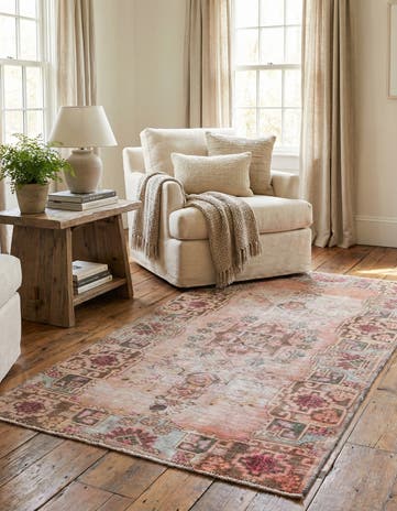 3' 9 x 7' 5 Hand Knotted Ultra Vintage Persian Wool Rug