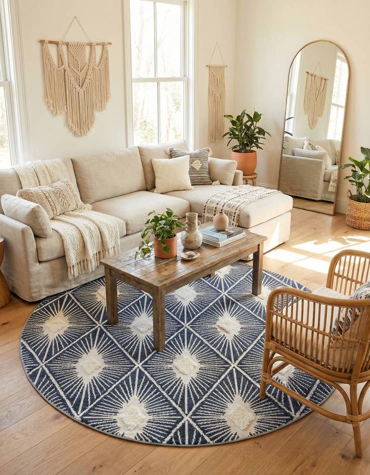 Detail image of 10' x 10' Boho Round Rug