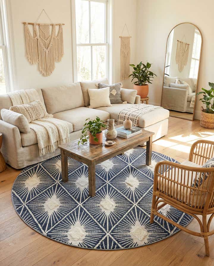 10' x 10' Boho Round Rug