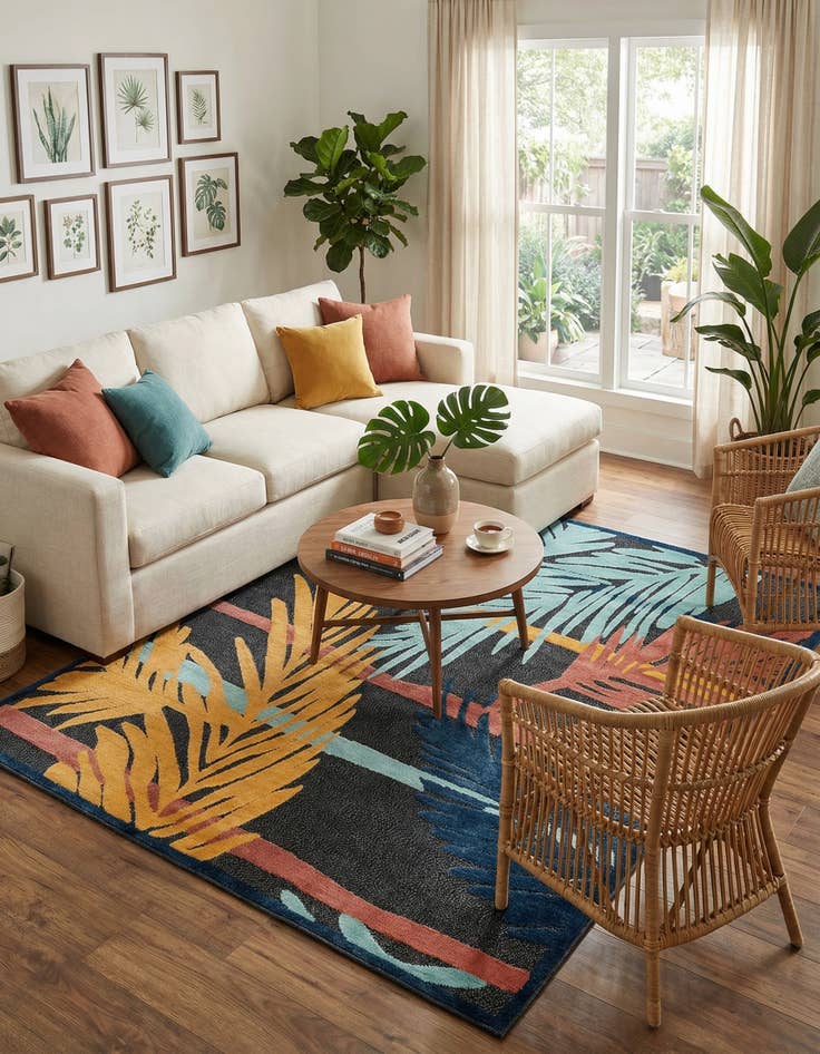 Detail image of  7' 10 x 10'  Washable Belize Indoor / Outdoor Rug