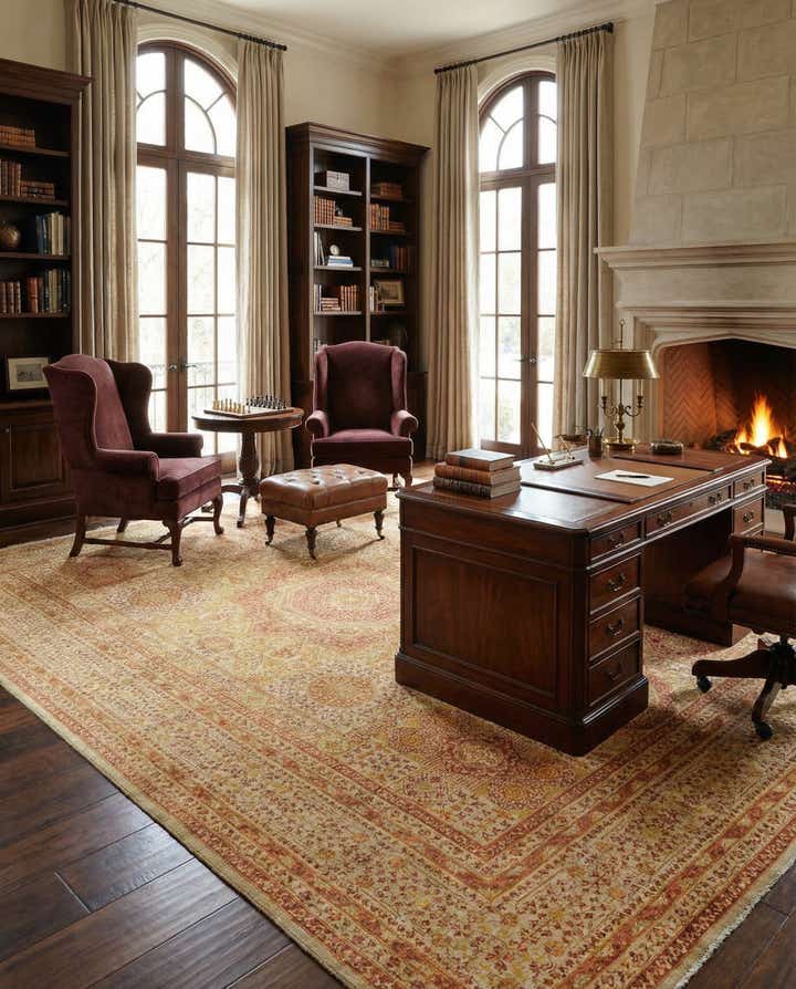 8' 8 x 13' Hand Knotted Mamluk Ziegler Oriental Rug