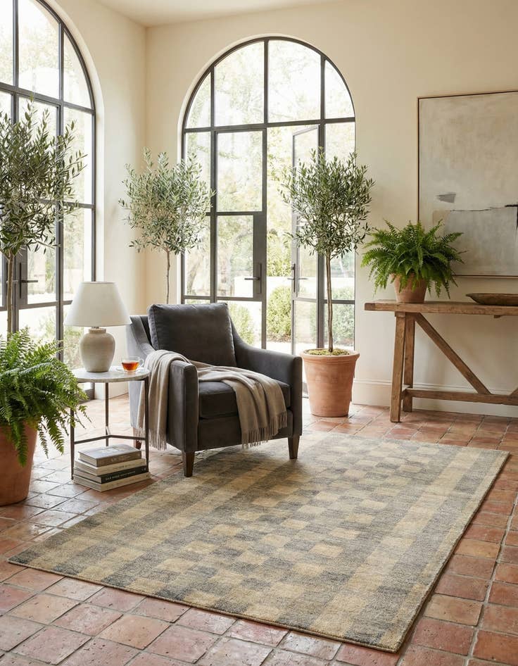 Detail image of  4' 7 x 6' 4 Juma Wool Rug