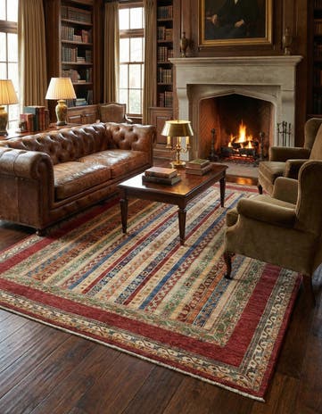 5' 6 x 7' 9 Hand Knotted Ariana Ziegler Rug