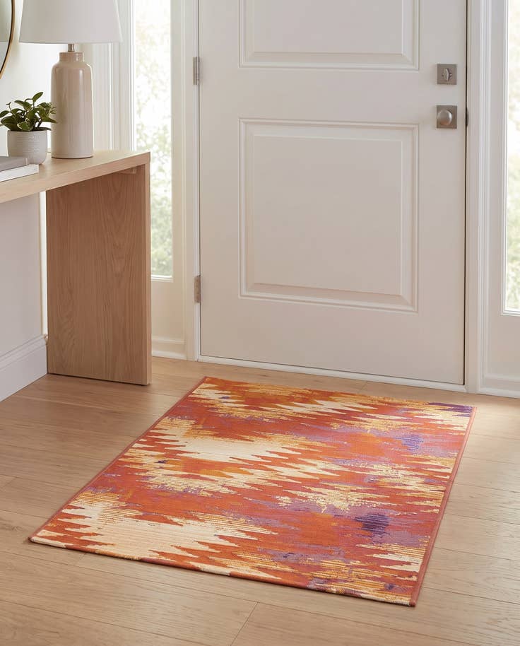 Detailfoto van 65cm x 95cm Makkelijk schoon te maken Modern Binnen / buiten Vloerkleed
