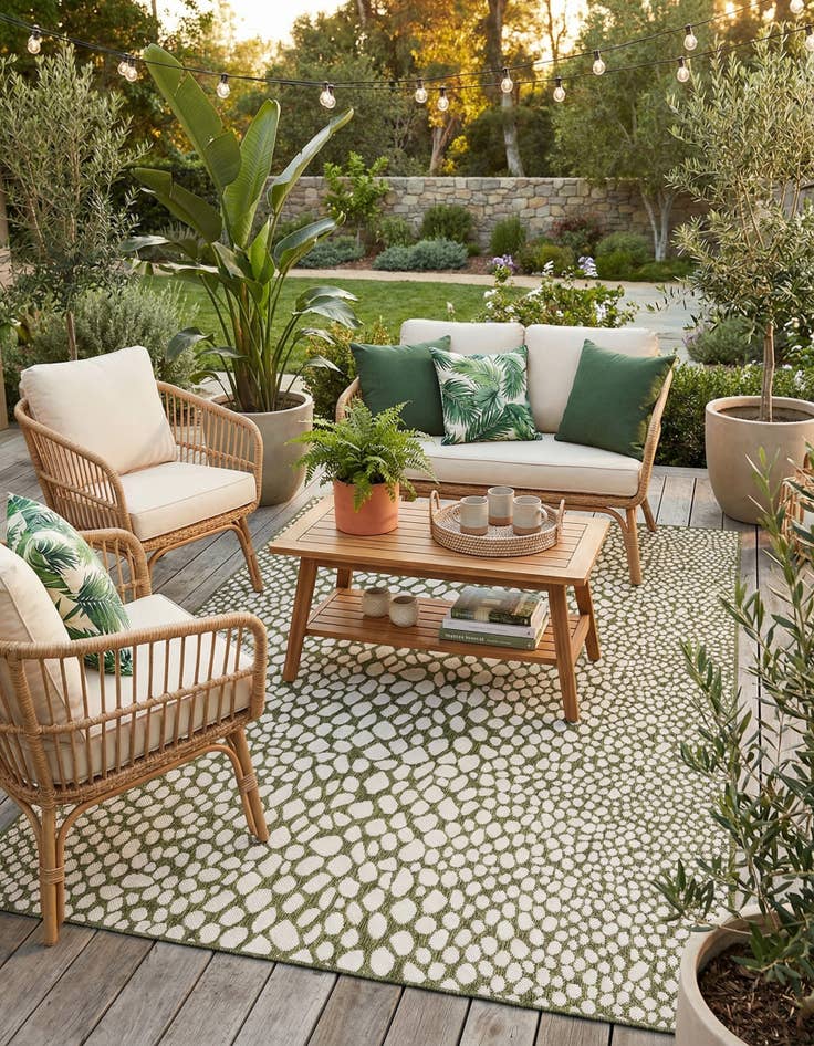 Detail image of 6' x 9' Easy-Clean Jill Zarin Cape Town Indoor / Outdoor Rug
