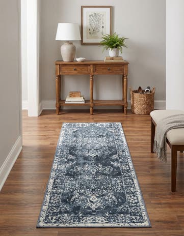 Blue Oxford Runner Rug