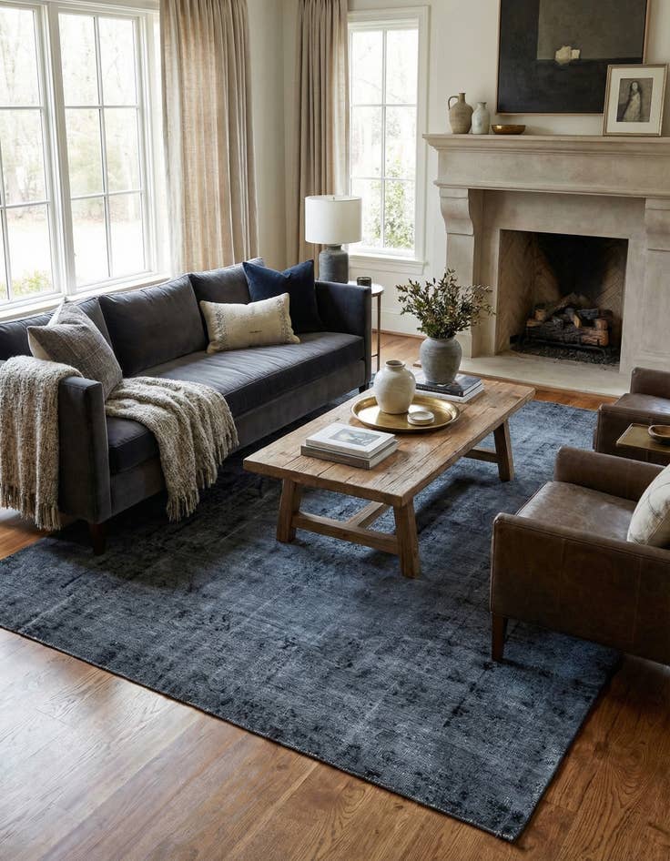 Detail image of  9' 3 x 12' 9  Hand Knotted Ultra Vintage Persian Wool Rug