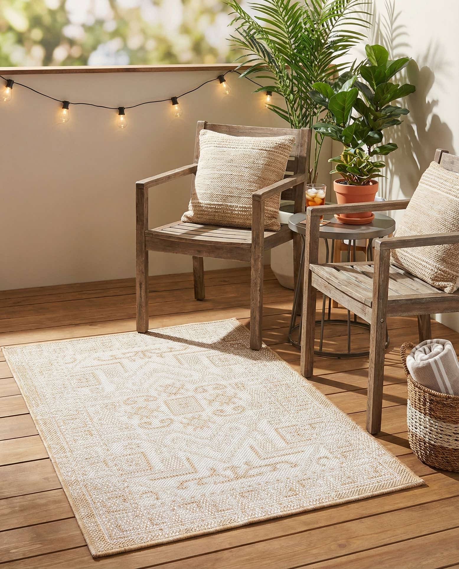 2' x 3' Easy-Clean Aztec Indoor / Outdoor Rug