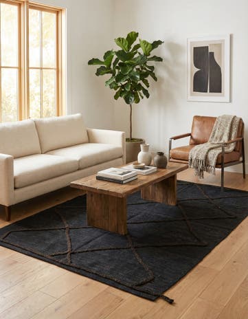 4' 3 x 5' 10 Hand Woven Kilim Modern Wool Rug