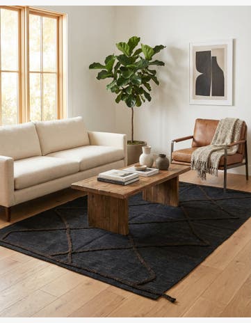 4' 3 x 5' 10 Hand Woven Kilim Modern Wool Rug