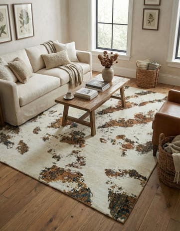 7' 8 x 9' 4 Hand Knotted Ultra Vintage Persian Wool Rug