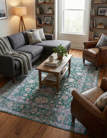 Emerald Green Yara Rug