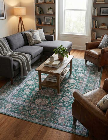 Emerald Green Yara Rug