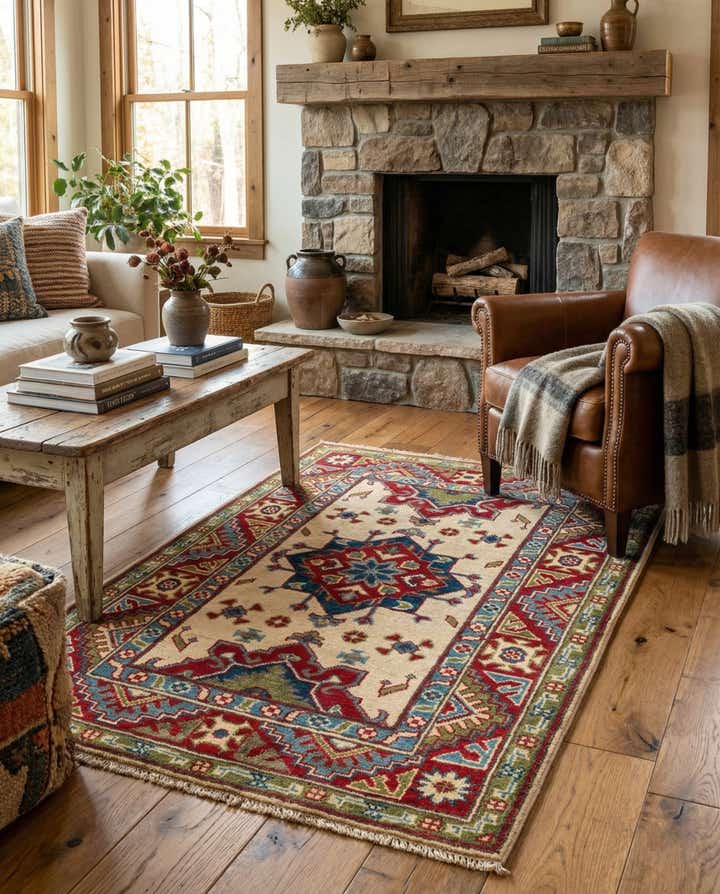 2' 8 x 4' 1 Hand Knotted Kazak Rug