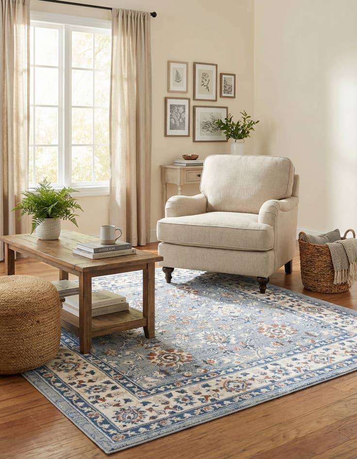 Detail image of  6' 1 x 6' 1 Charlotte Square Rug