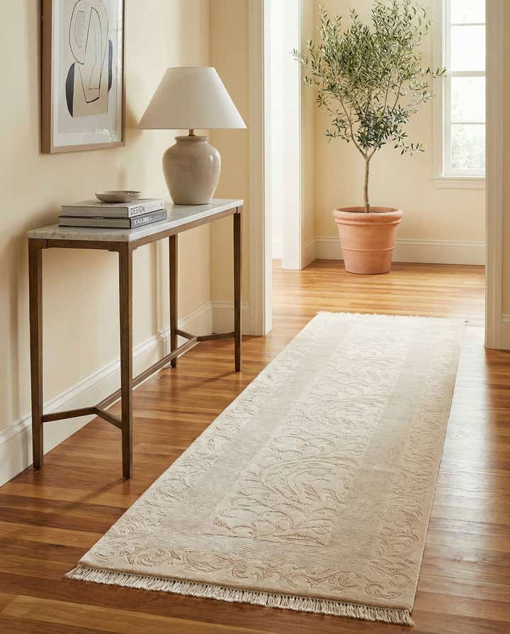3' 4 x 12' 10 Hand Knotted Darya Wool Runner Rug