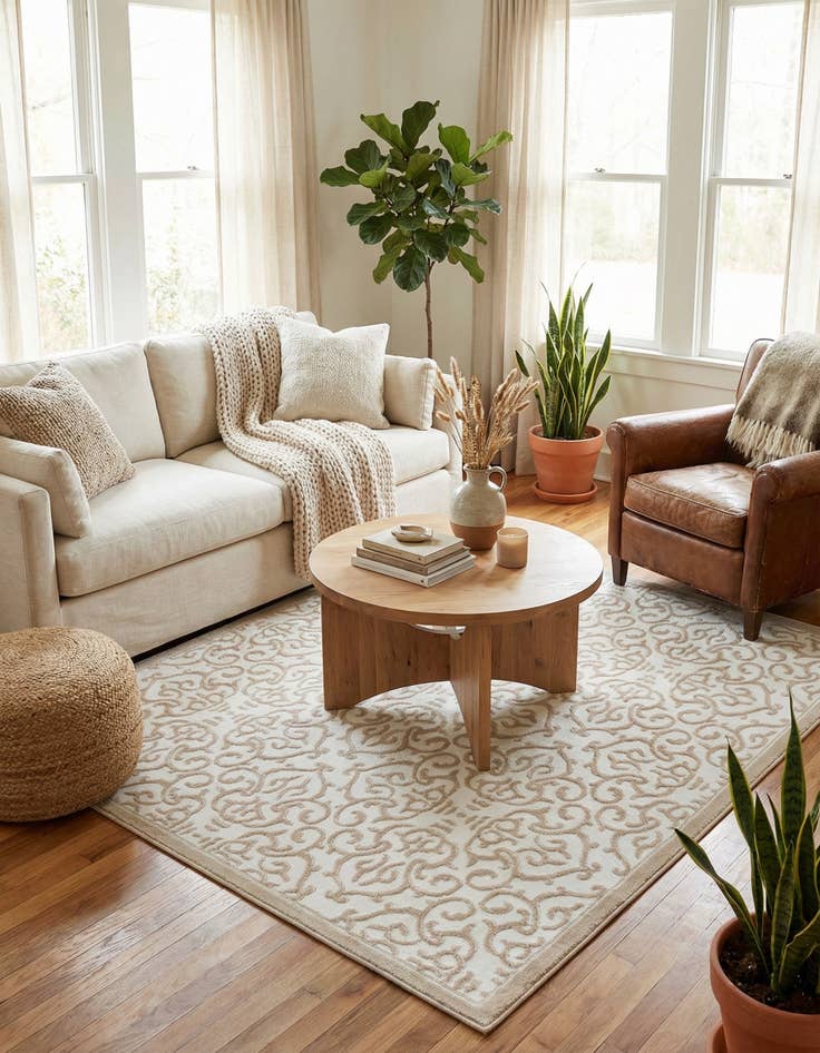 Detail image of 6' x 6' Himalaya Square Rug