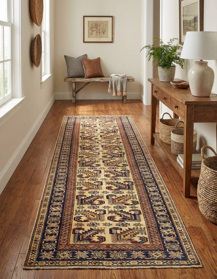 Detail image of 2' 9 x 9' 8  Hand Knotted Kazak Oriental Runner Rug