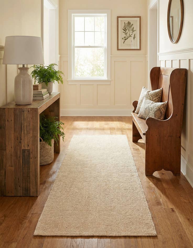 Detail image of 2' x 5' 1  Hand Woven Jill Zarin English Manor Wool Runner Rug